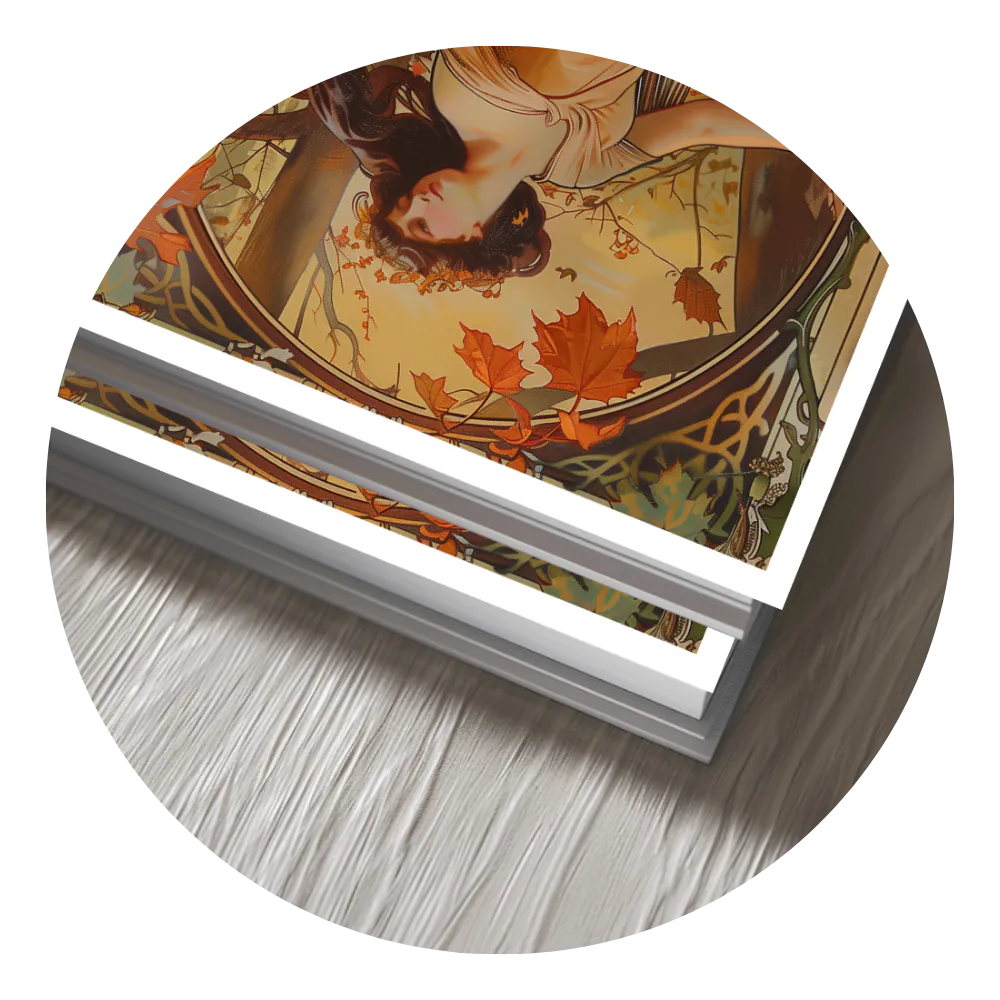 Affiche Art Nouveau - Affiche Automne "Balade dans les bois"