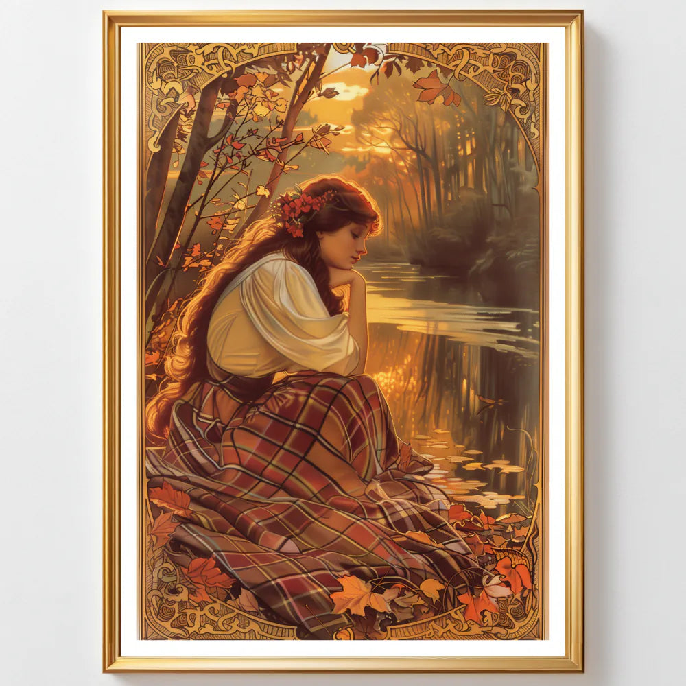 Affiche Art Nouveau - Affiche Automne "Songes d'Automne"