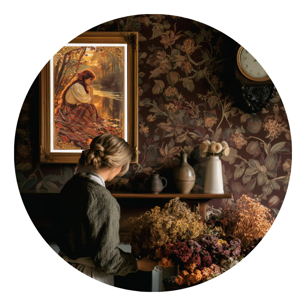 Affiche Art Nouveau - Affiche Automne "Songes d'Automne"