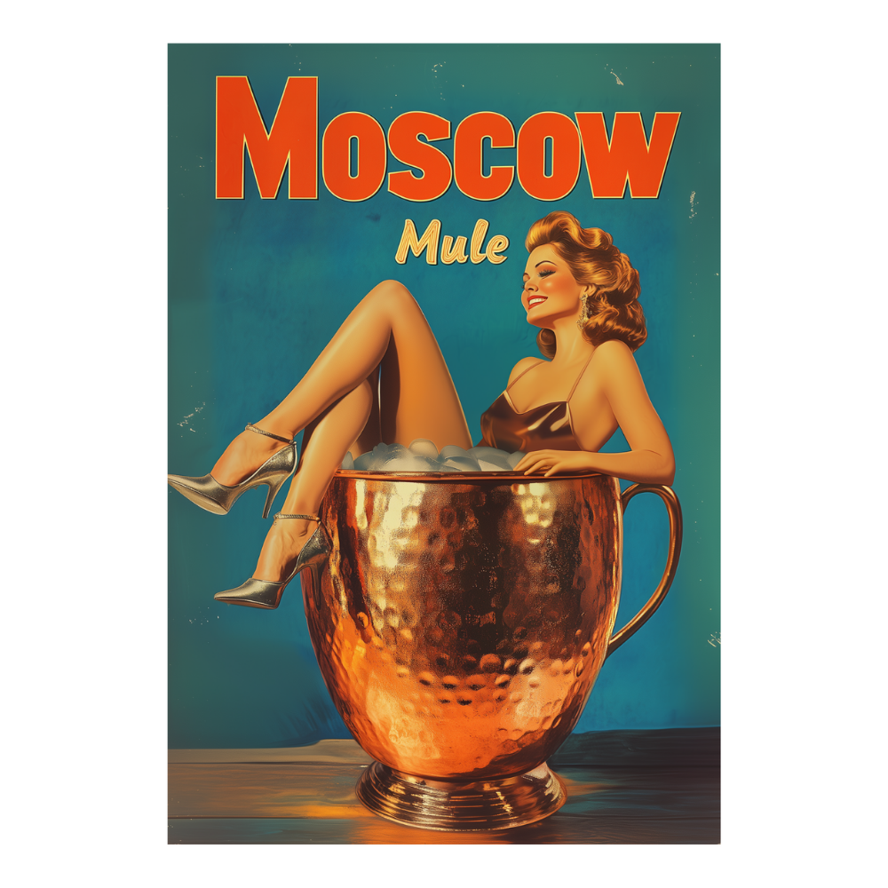 Affiches Rétro - Collection Cocktails Vintage "Moscow Mule"
