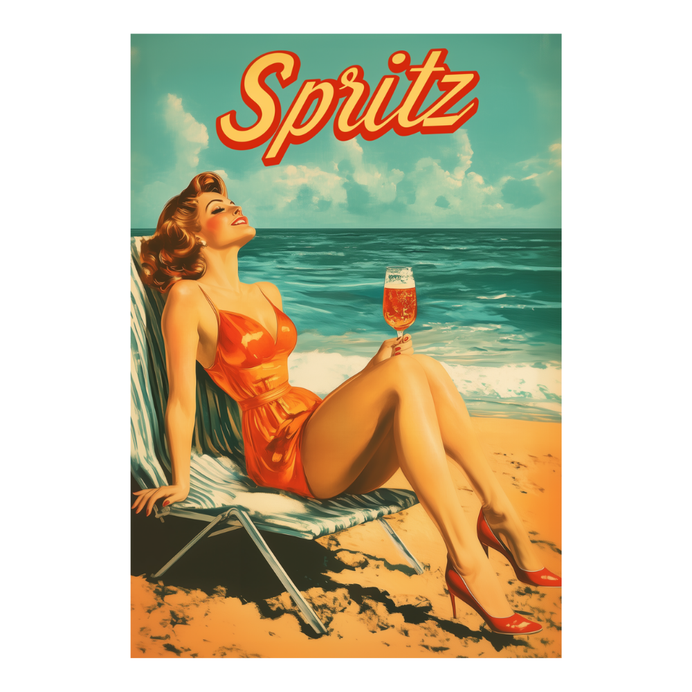 Affiches Rétro - Collection Cocktails Vintage "Spritz"