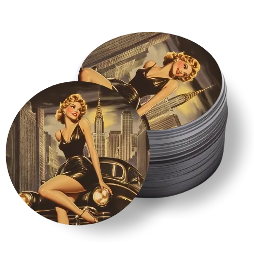 Stickers villes vintage