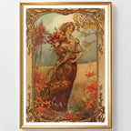 Affiche Art Nouveau - Affiche Automne "Balade Automnale"