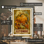 Affiche Art Nouveau - Affiche Automne "Citrouilles"