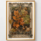 Affiche Art Nouveau - Affiche Automne "Feuilles Mortes"