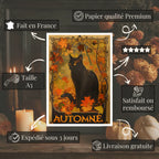 Affiche Art Nouveau - Affiche Automne "Le chat noir"