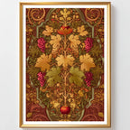 Affiche Art Nouveau - Affiche Automne "Symphonie végétale"