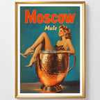 Affiches Rétro - Collection Cocktails Vintage "Moscow Mule"