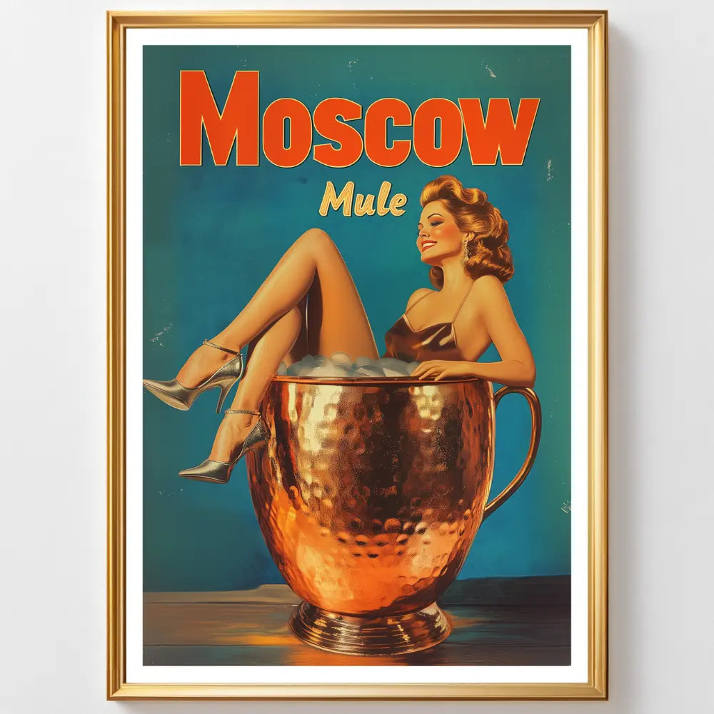 Affiches Rétro - Collection Cocktails Vintage "Moscow Mule"