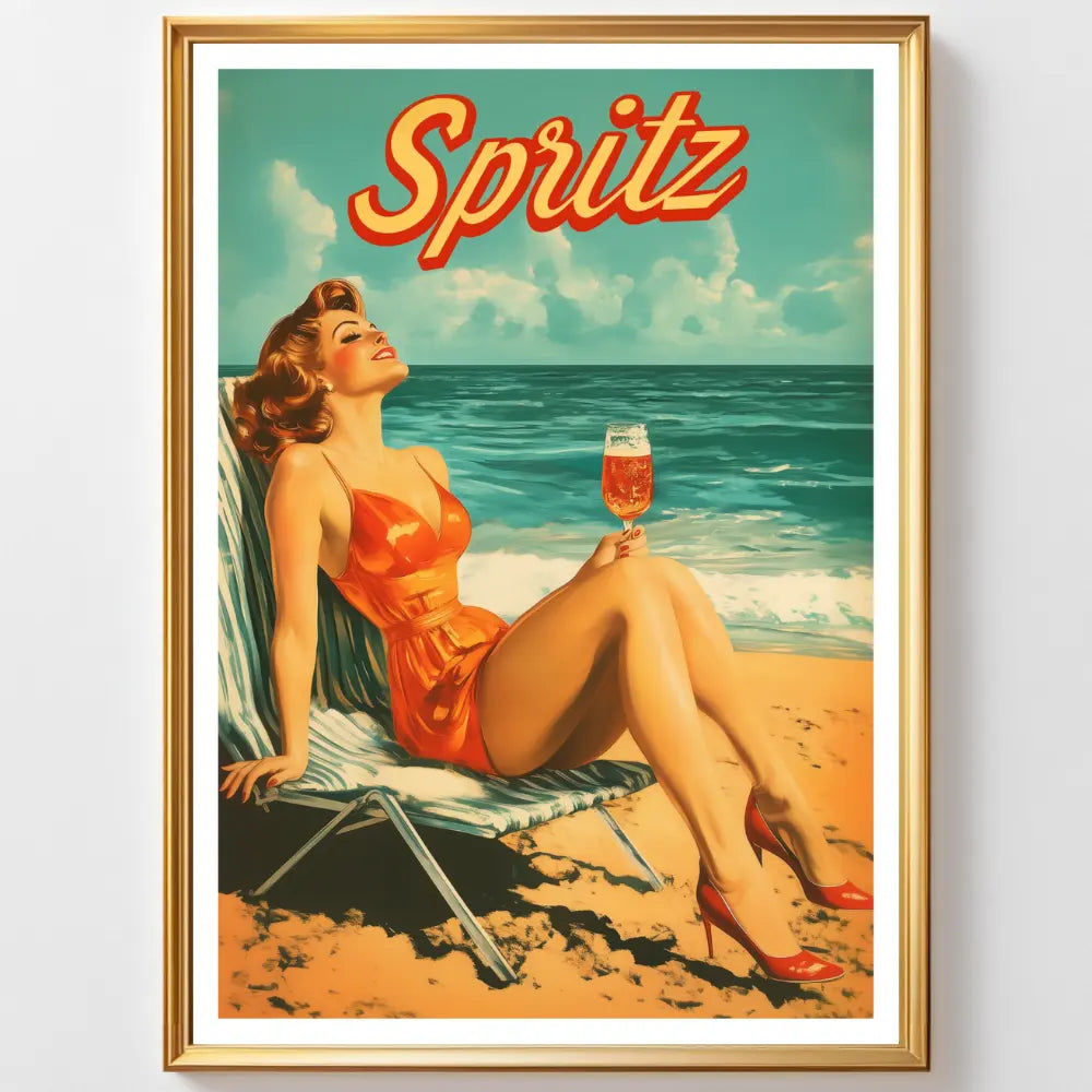 Affiches Rétro - Collection Cocktails Vintage "Spritz"