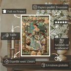 Affiches Art Nouveau - Collection Métiers d'antan "la maitresse"