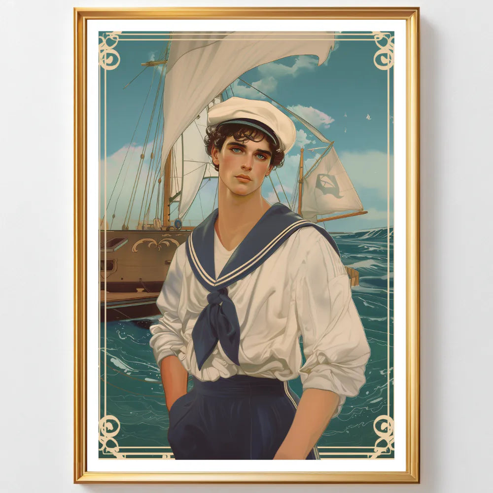 Affiches Art Nouveau - Collection Métiers d'antan "Le Marin"