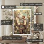 Affiches Art Nouveau - Collection Métiers d'antan "Le Peintre"