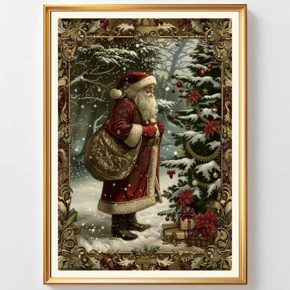 Affiches Art Nouveau - Collection Noël Vintage "Père noël"