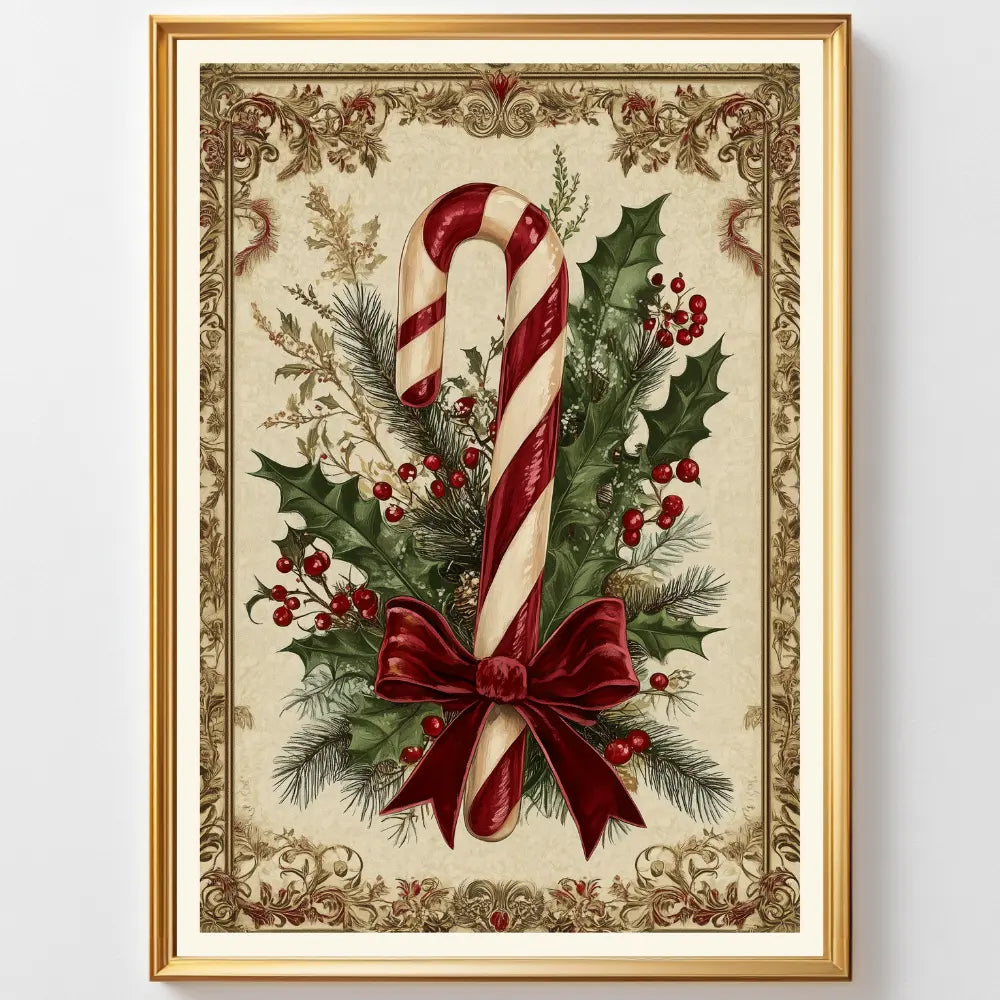 Affiches Art Nouveau - Collection Noël Vintage "Sucre d'orge"