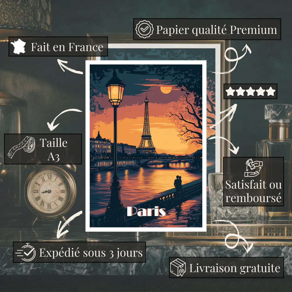 Affiches Art Déco - Collection Paris Art Déco "La Seine"