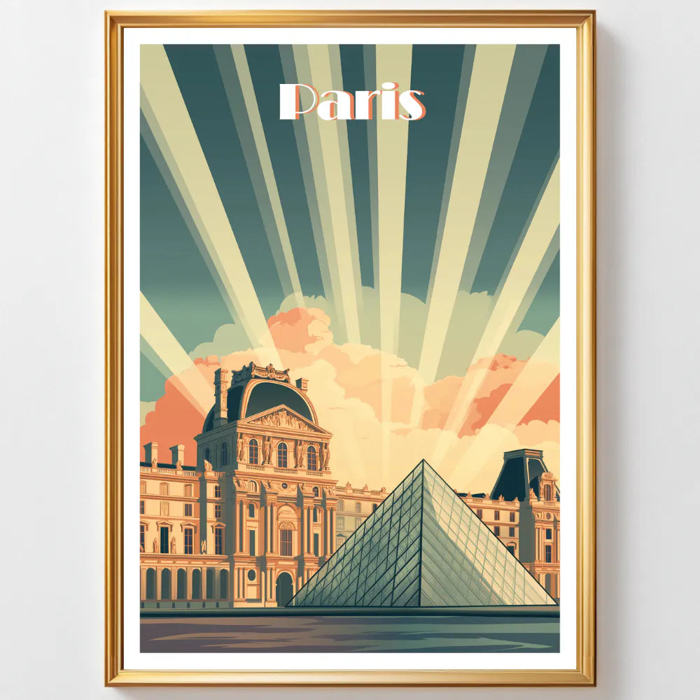 Affiches Art Déco - Collection Paris Art Déco "Le Louvre"