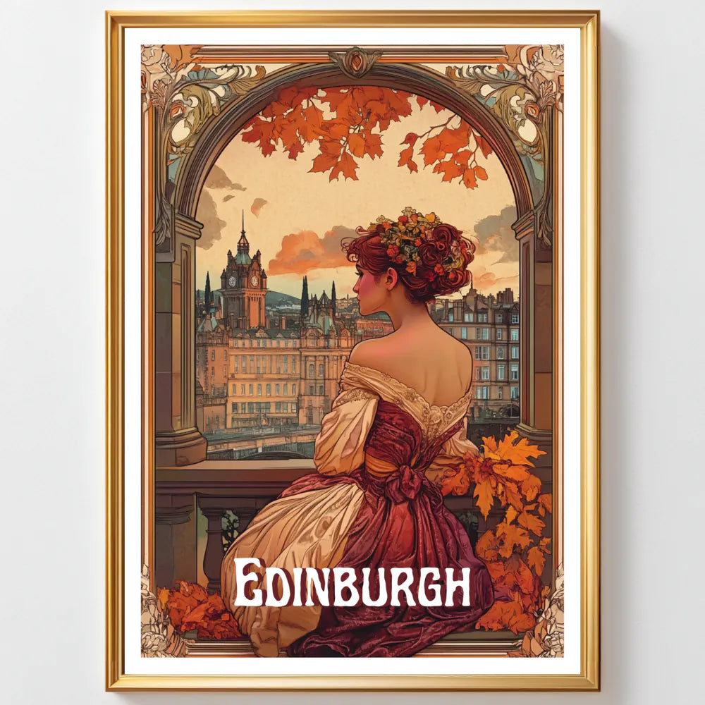 Affiches Art Nouveau - Collection Villes Art Nouveau "Edinburgh"