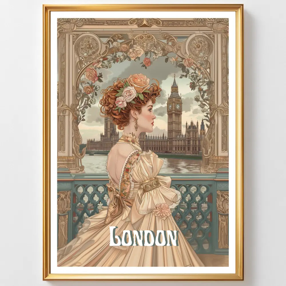 Affiches Art Nouveau - Collection Villes Art Nouveau "London"