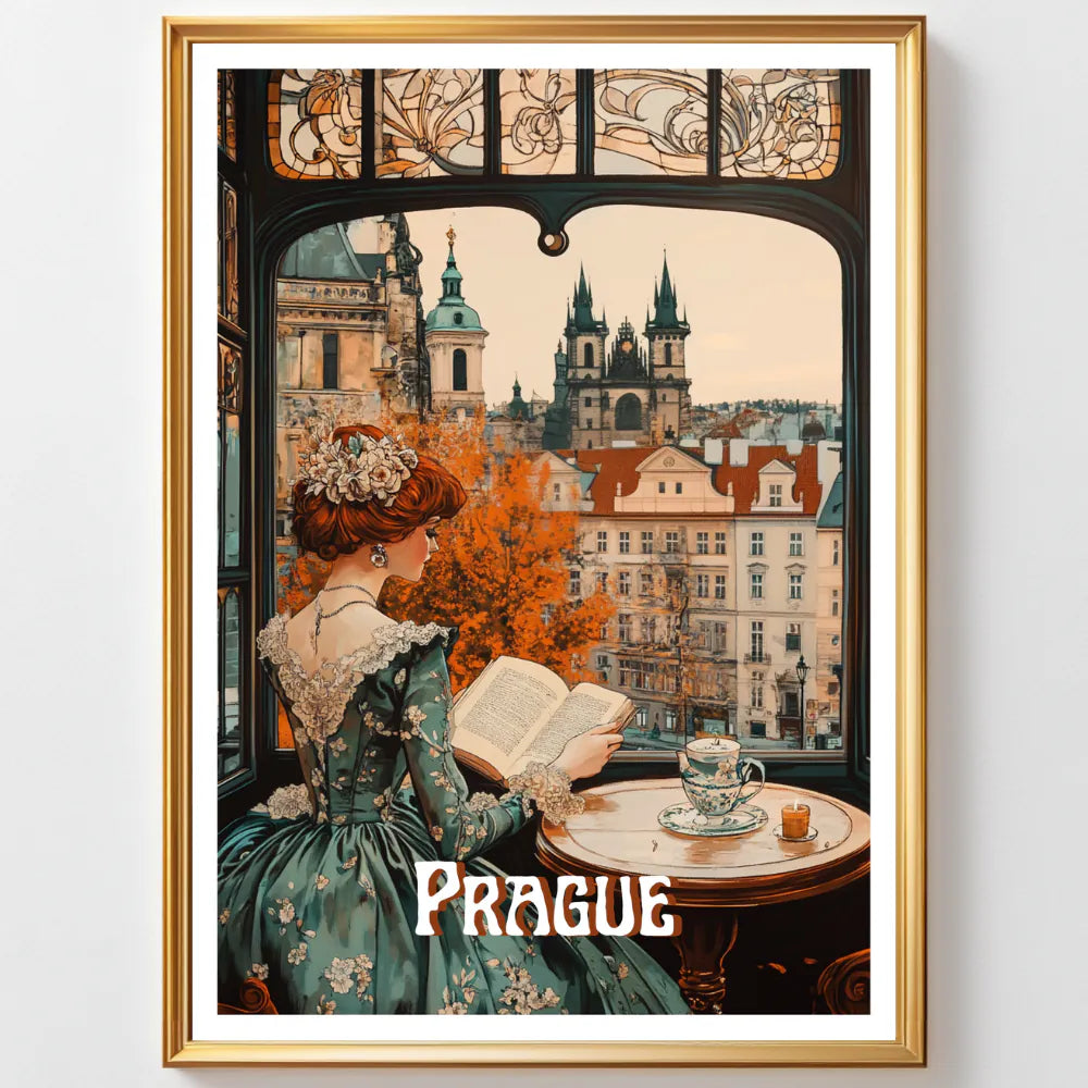 Affiches Art Nouveau - Collection Villes Art Nouveau "Prague"