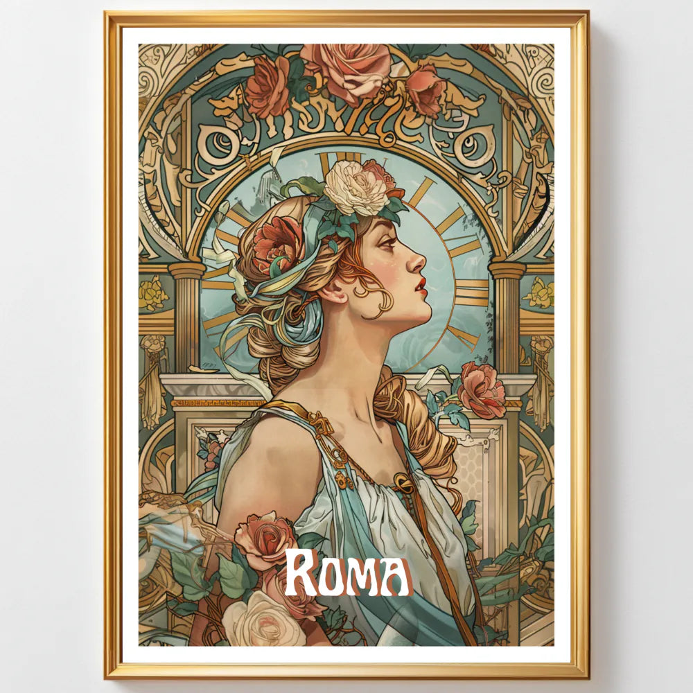 Affiches Art Nouveau - Collection Villes Art Nouveau "Rome"