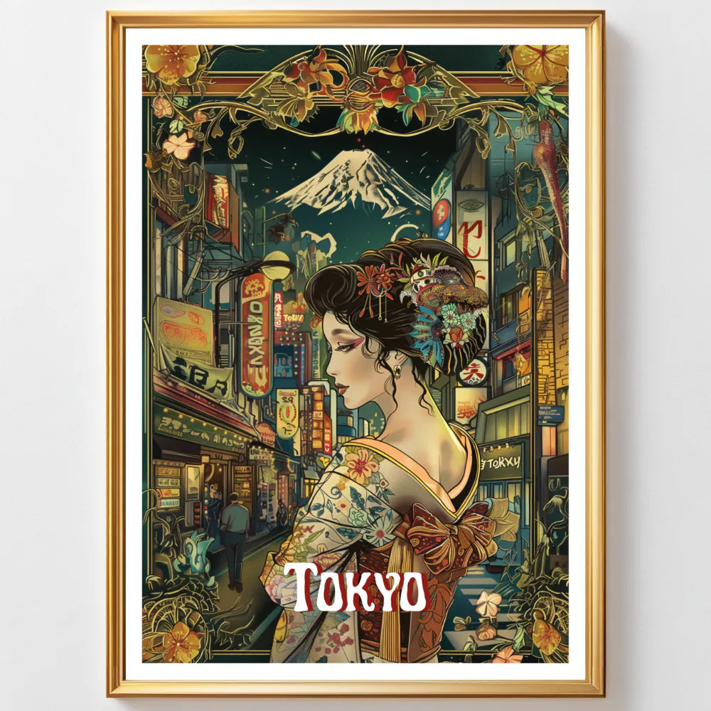 Affiches Art Nouveau - Collection Villes Art Nouveau "Tokyo"