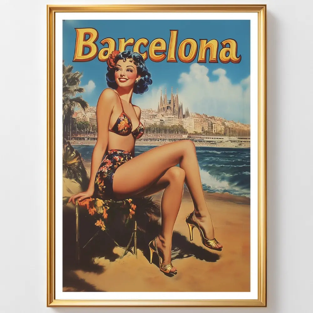 Affiches Rétro - Collection Villes Rétro  "Barcelone"