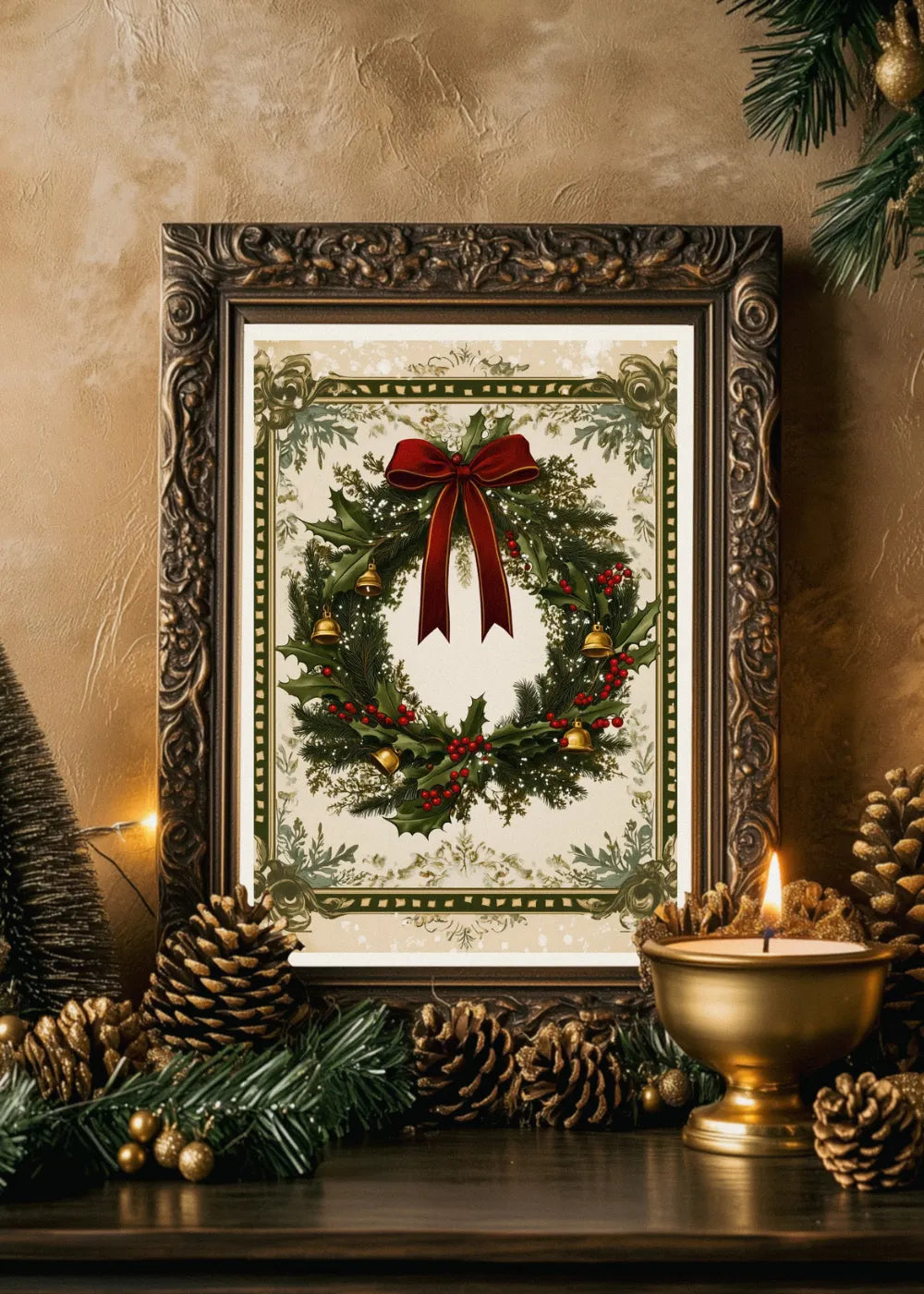 Affiche noël vintage
