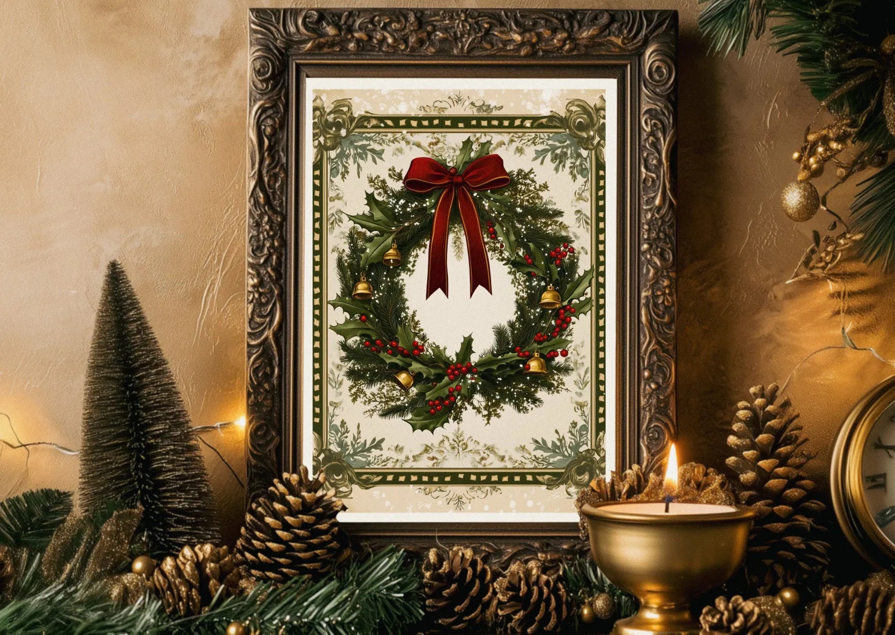 Affiche noël vintage