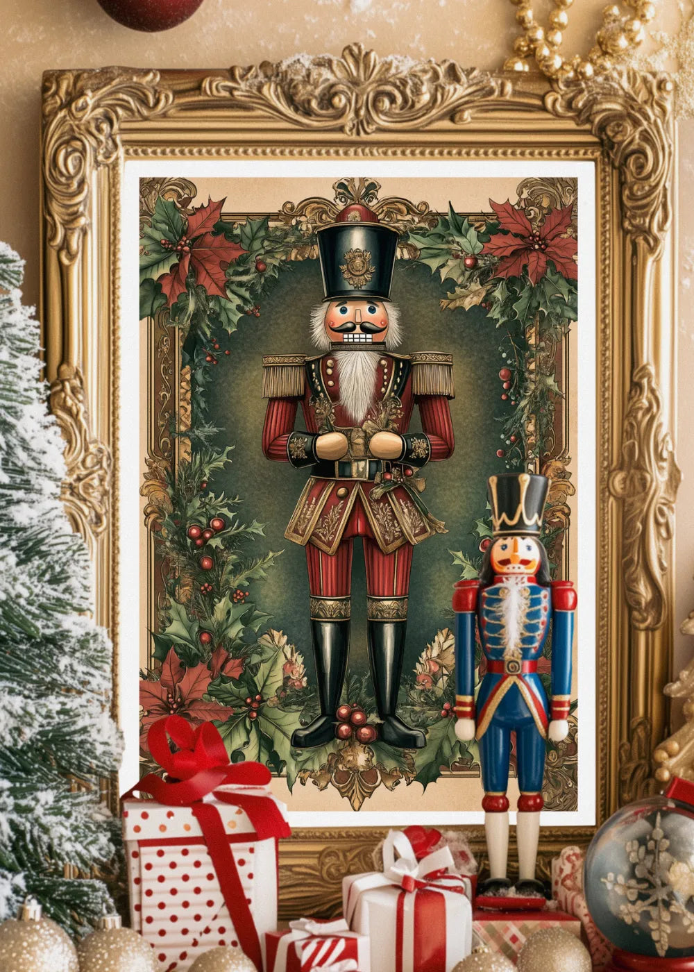 Affiche Noël Vintage casse noisette