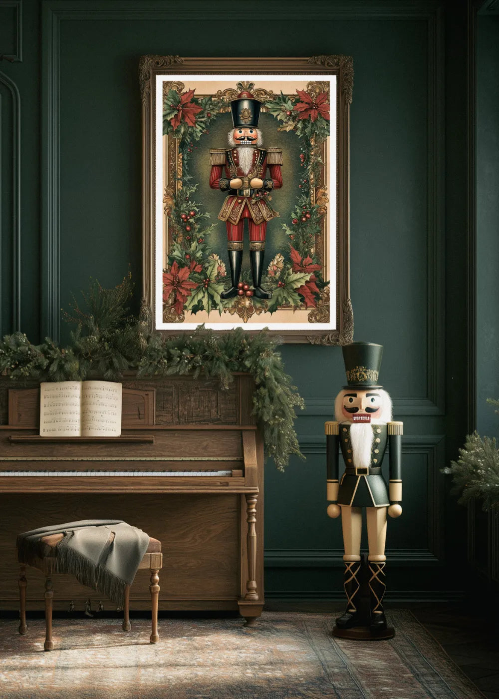 Affiche Noël Vintage casse noisette