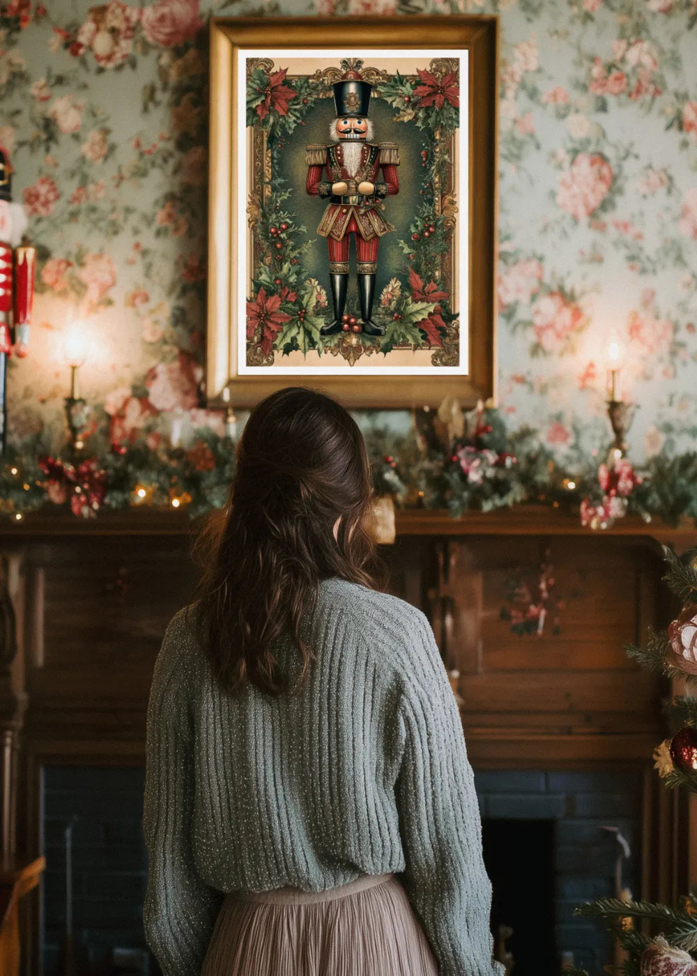 Affiche Noël Vintage casse noisette