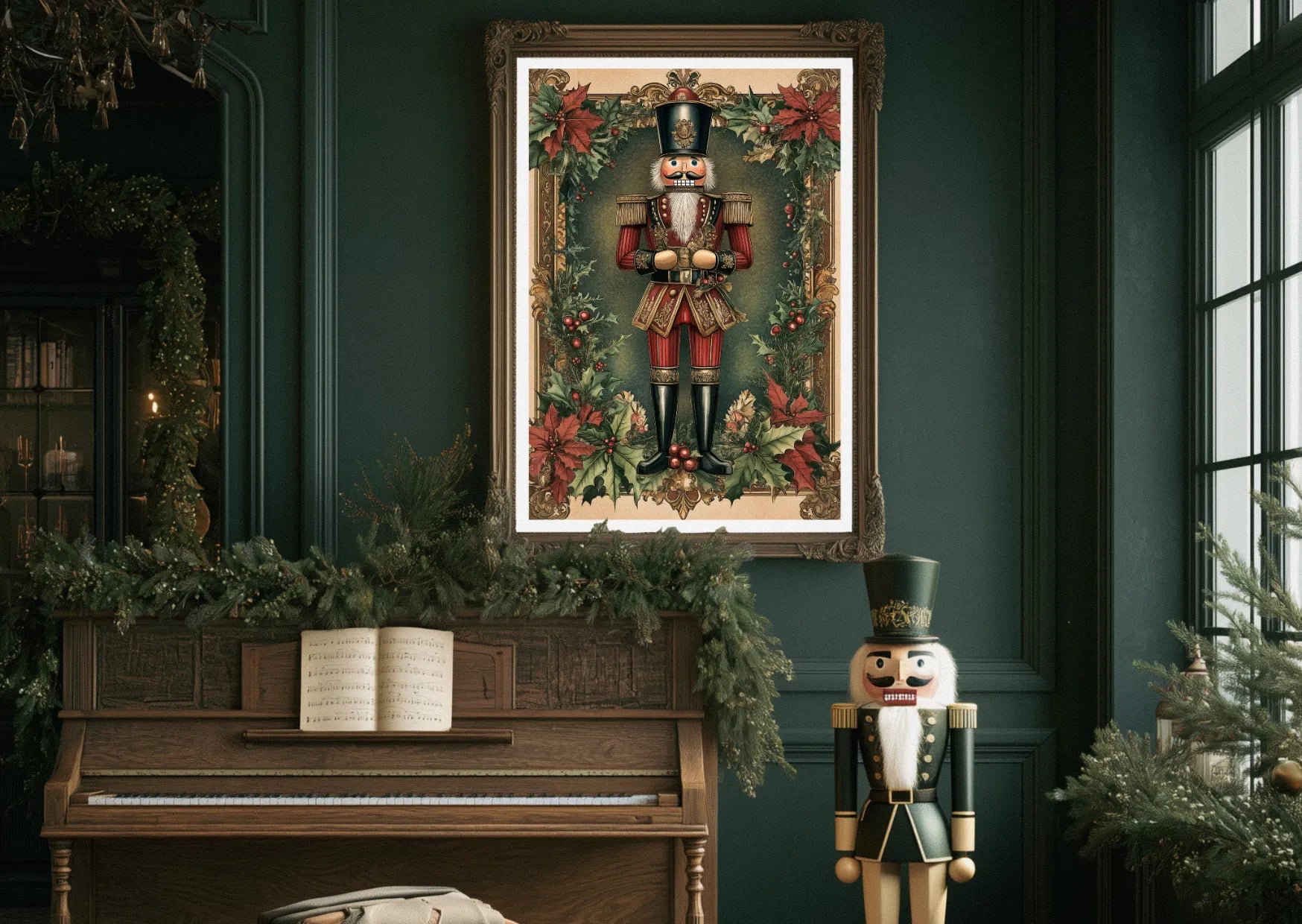 Affiche Noël Vintage casse noisette