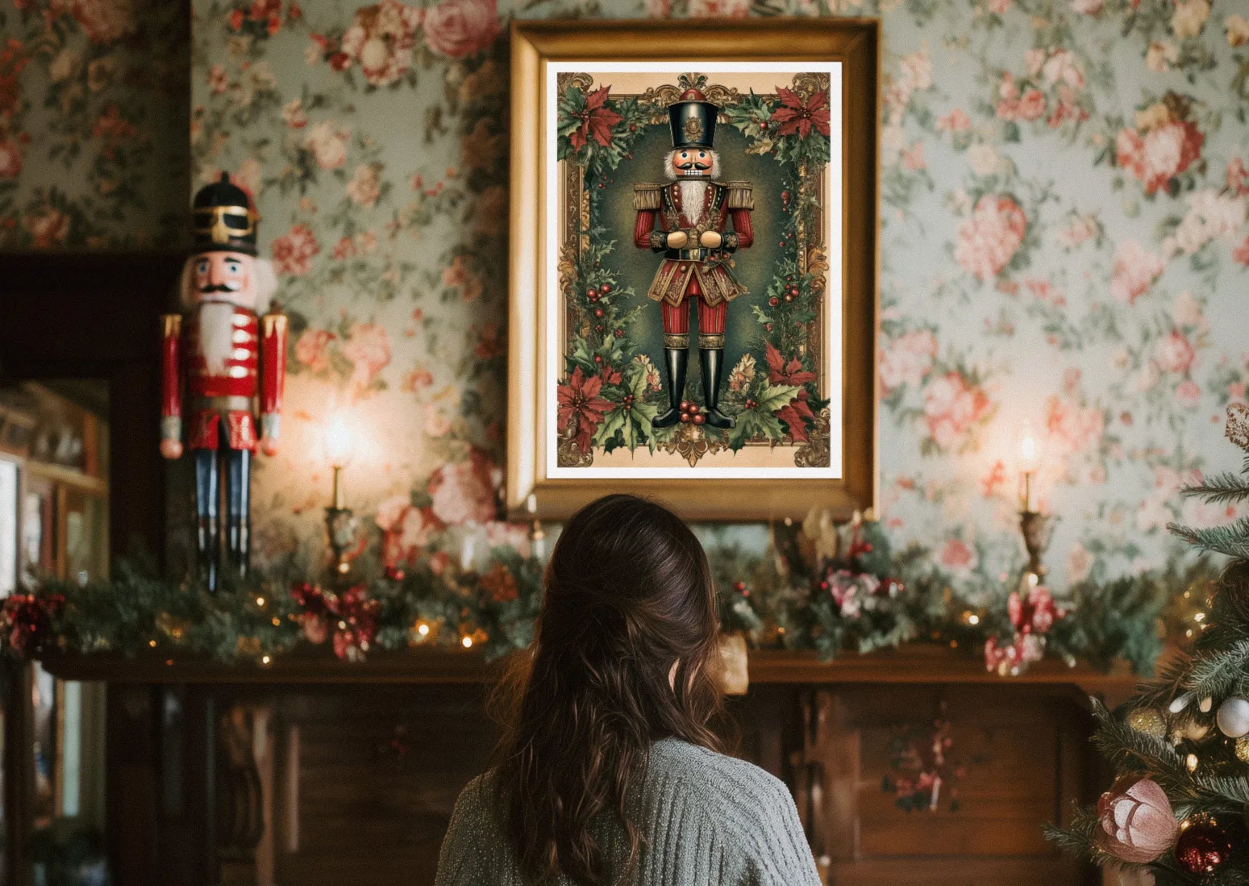 Affiche Noël Vintage casse noisette