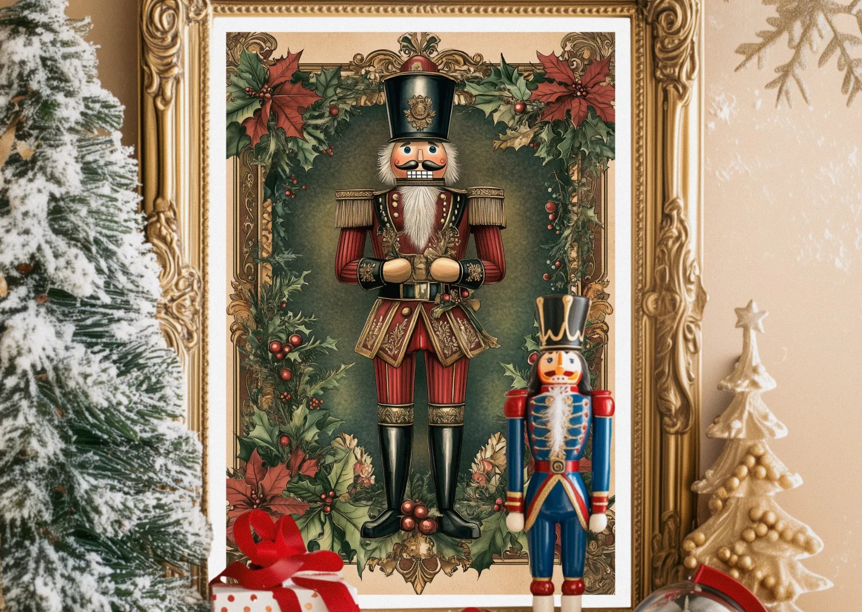Affiche Noël Vintage casse noisette