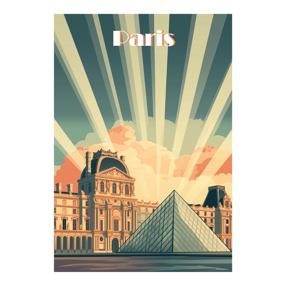 Affiches Art Déco - Collection Paris Art Déco "Le Louvre"