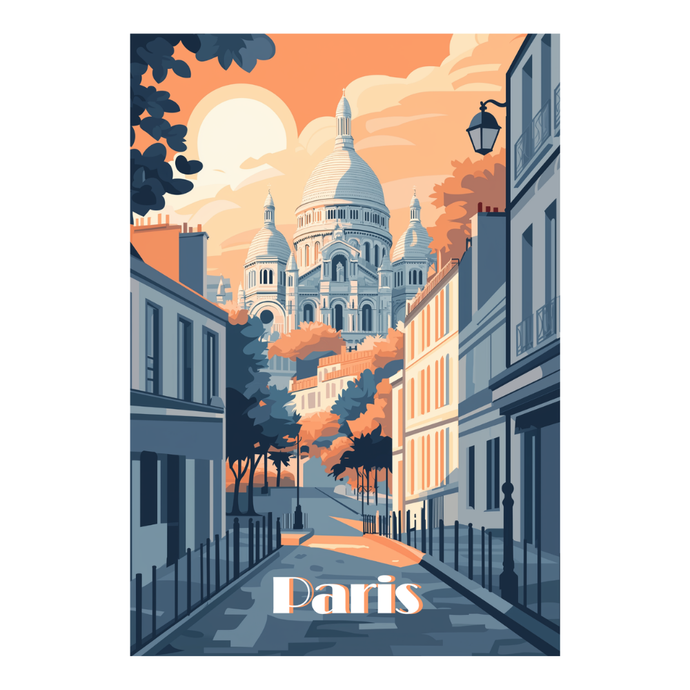 Affiches Art Déco - Collection Paris Art Déco "Montmartre"