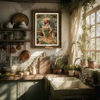 Affiches Art Nouveau - Collection Métiers d'antan "La Cuisinière"