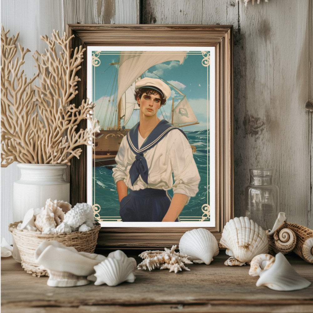 Affiches Art Nouveau - Collection Métiers d'antan "Le Marin"