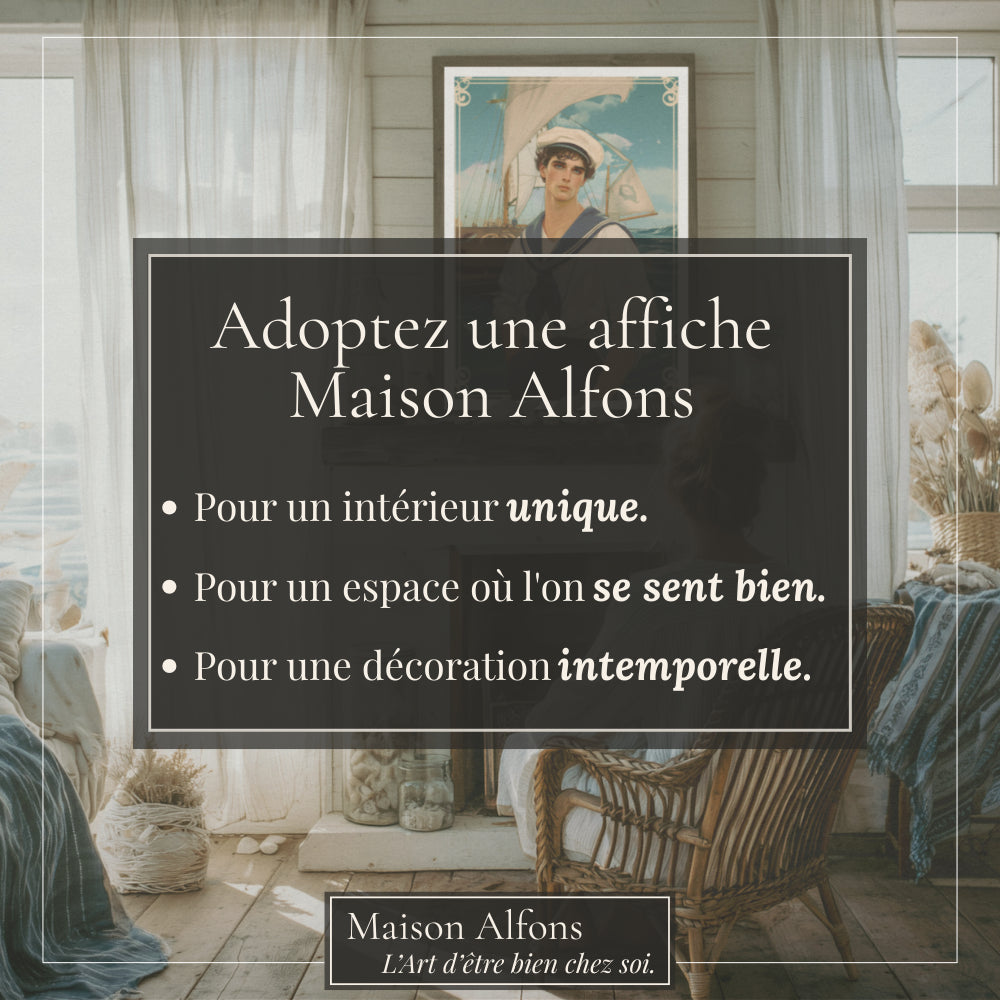Affiches Art Nouveau - Collection Métiers d'antan "Le Marin"