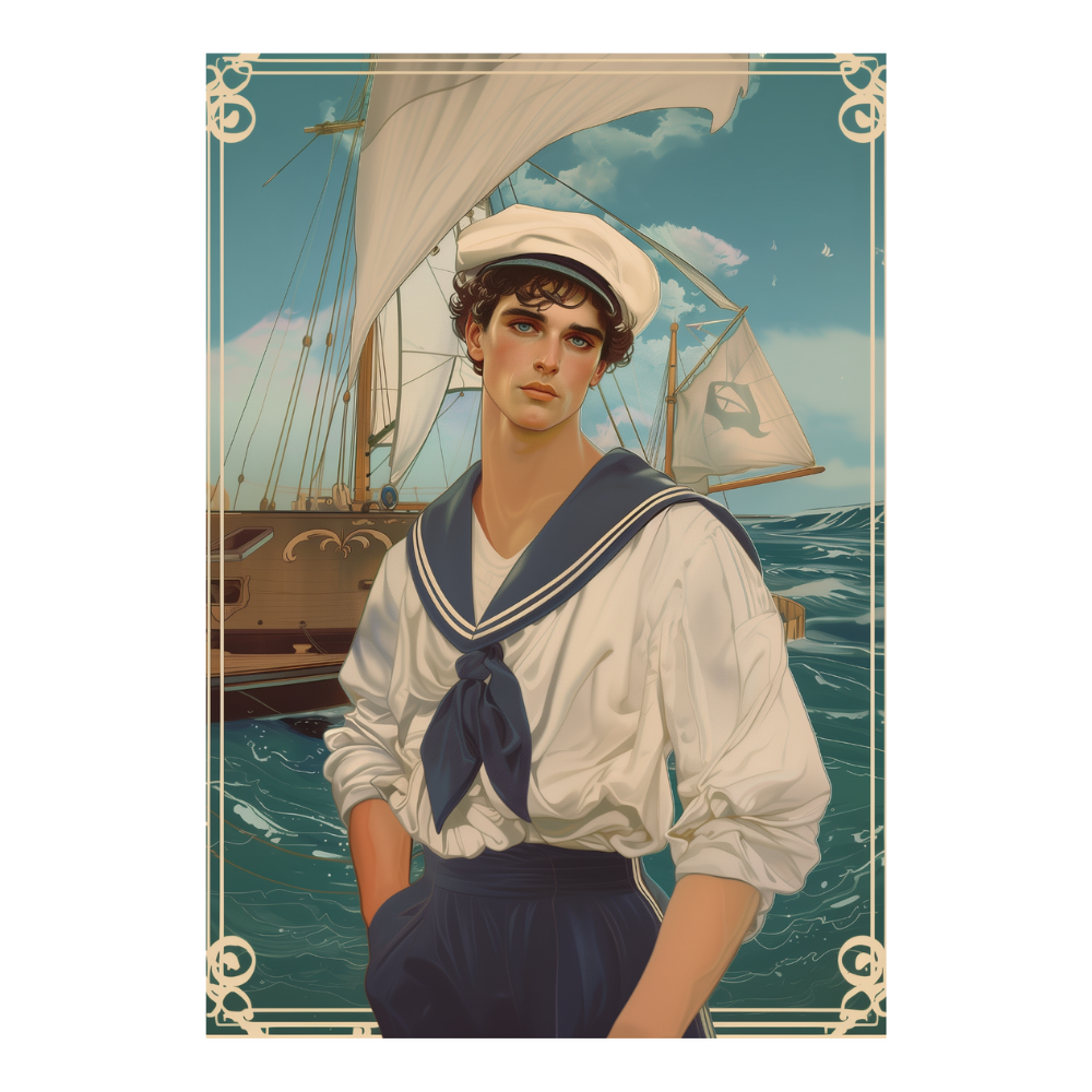 Affiches Art Nouveau - Collection Métiers d'antan "Le Marin"