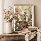 Affiches Art Nouveau - Collection Métiers d'antan "Le Peintre"