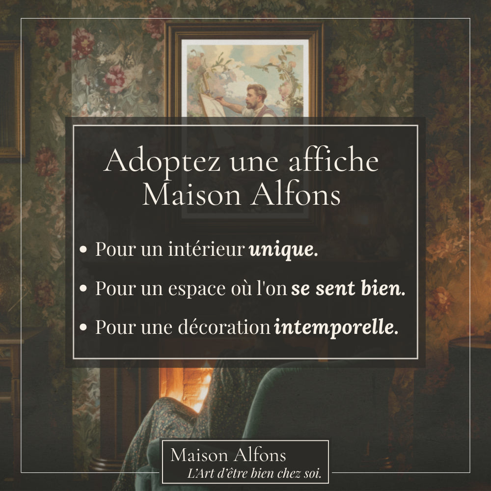 Affiches Art Nouveau - Collection Métiers d'antan "Le Peintre"