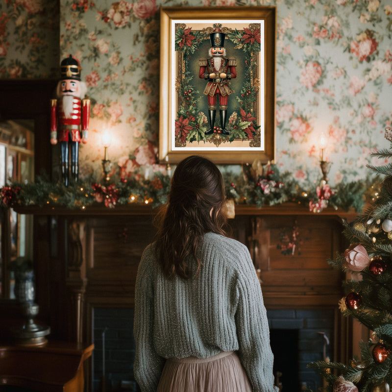 Affiche Noël Vintage "Casse-Noisette"