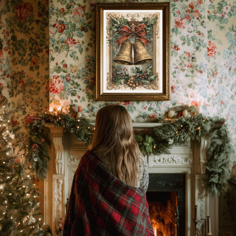 Affiche Noël Vintage "Cloches de noël"