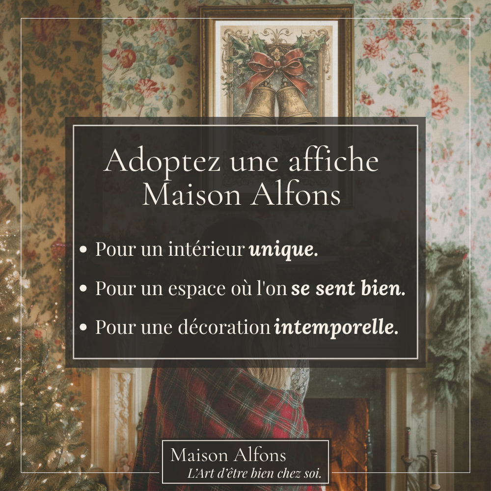 Affiches Art Nouveau - Collection Noël Vintage "Cloches de noël"