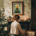 Affiches Art Nouveau - Collection Noël Vintage "Étoile de noël"
