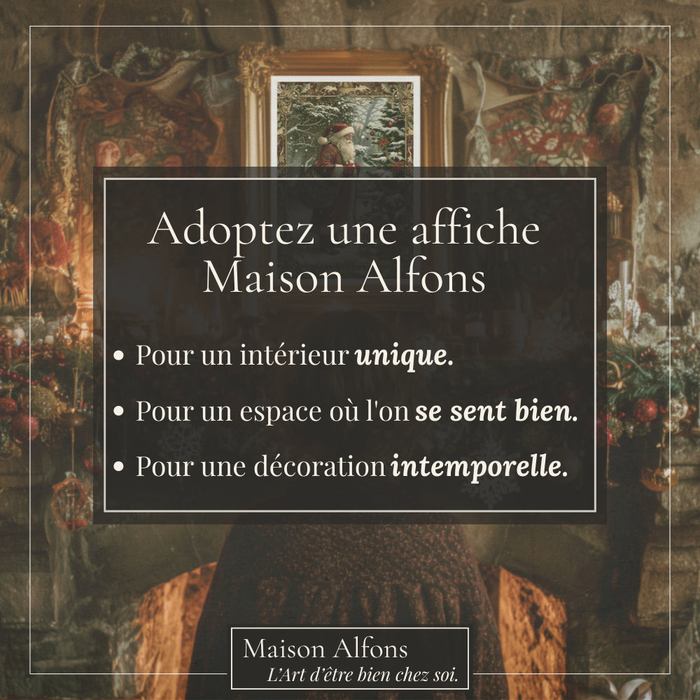 Affiches Art Nouveau - Collection Noël Vintage "Père noël"