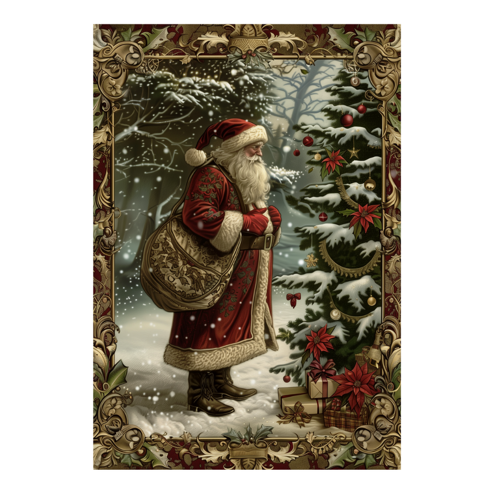 Affiches Art Nouveau - Collection Noël Vintage "Père noël"