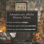 Affiches Art Nouveau - Collection Noël Vintage "Village de noël"